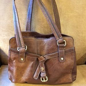 Plum brown vegan friendly hangbag